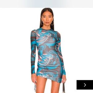 Blue  Swirl Dress